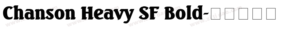 Chanson Heavy SF Bold字体转换